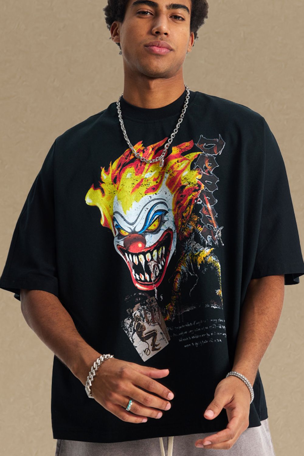 Men's Graphic Round Neck Half Sleeve T-Shirt