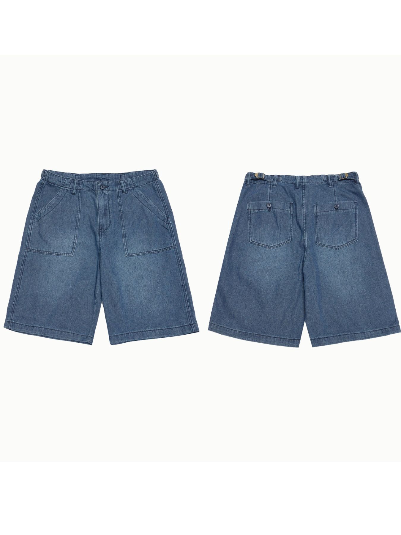 Men's Pocketed Denim Shorts