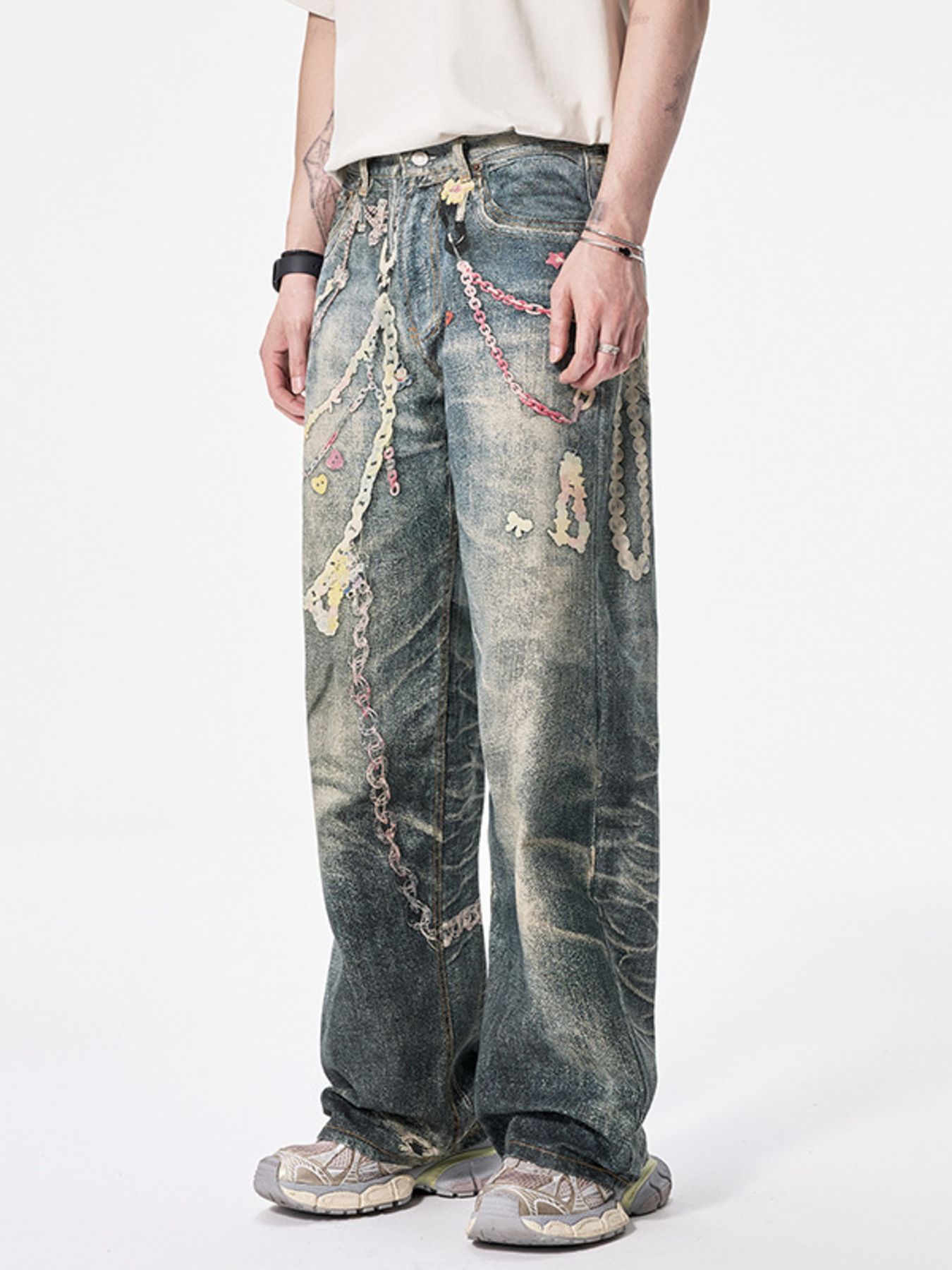 Men's Wide Leg Jeans