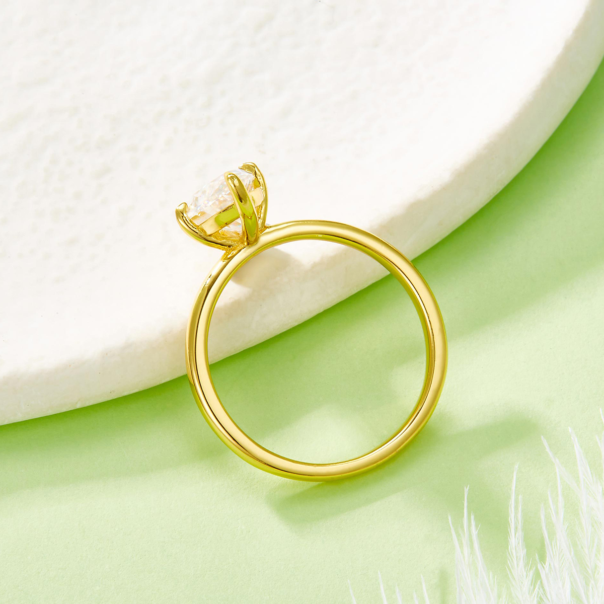 2 Carat Moissanite 925 Sterling Silver Ring