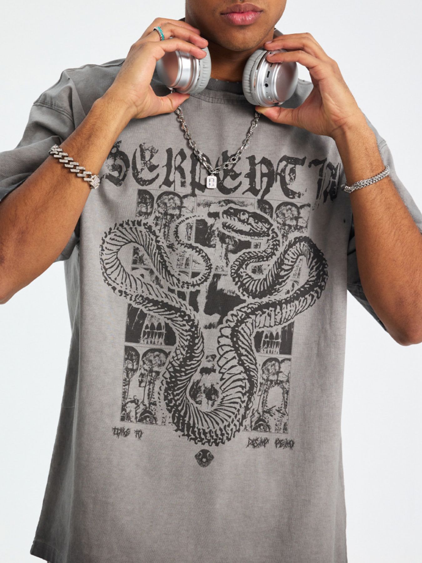 Men's Graphic Round Neck T-Shirt