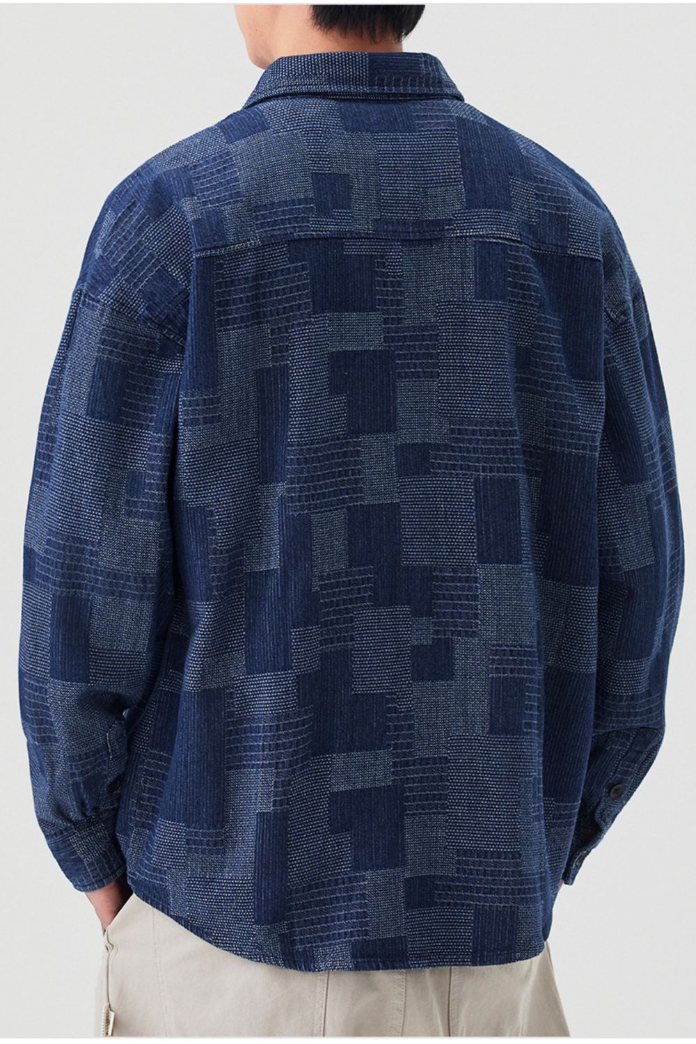 Men's Plus Size Casual Button Up Shirt