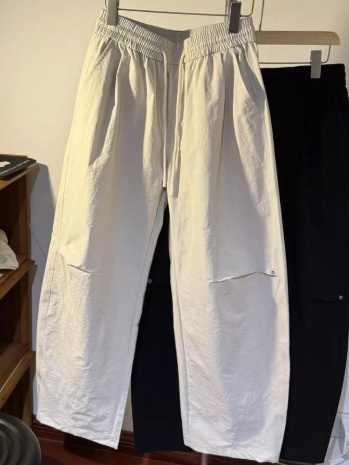 Men's Plus Size Drawstring Wide Leg Pants