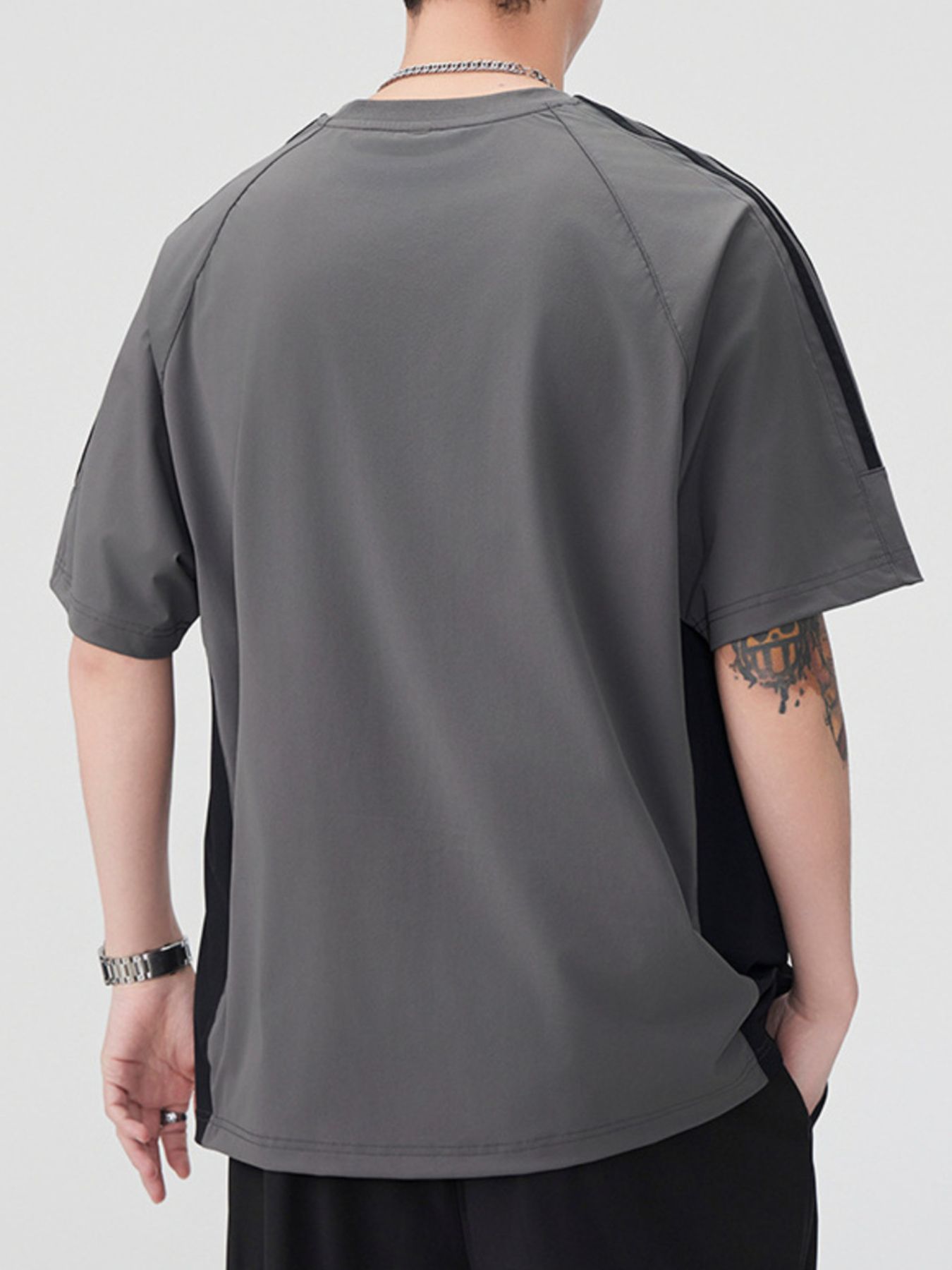 Men's Plus Size Round Neck Short Sleeve T-Shirt