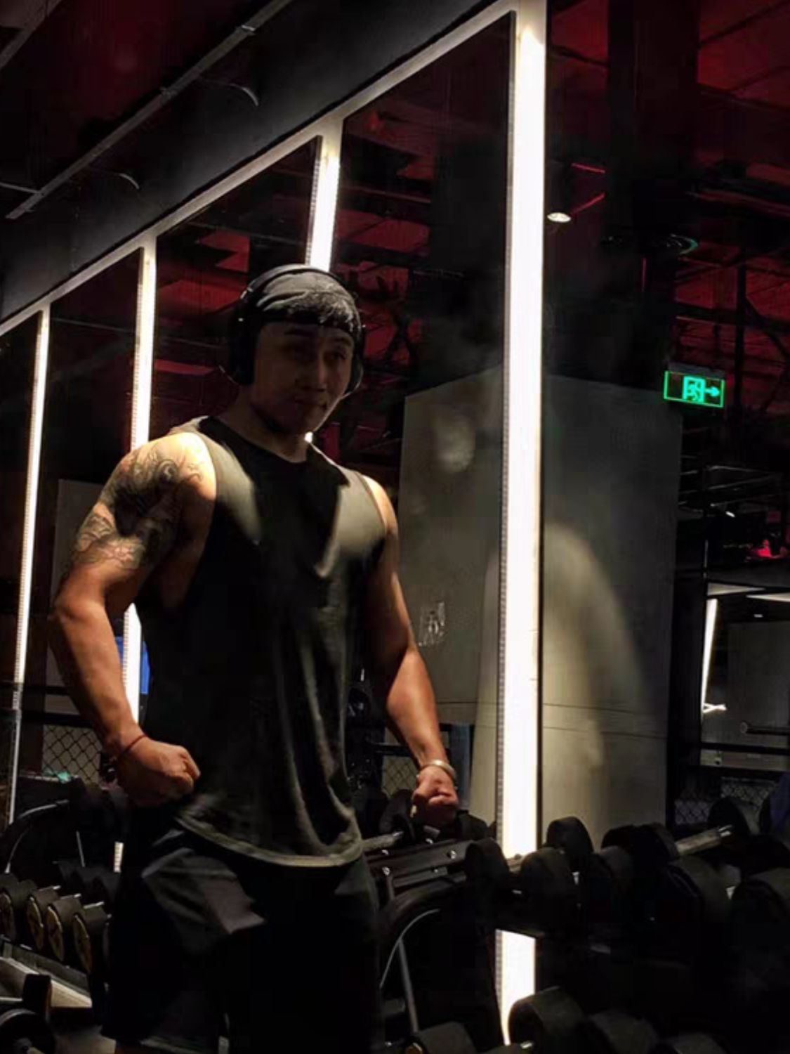 Men's Plus Size Round Neck Tank