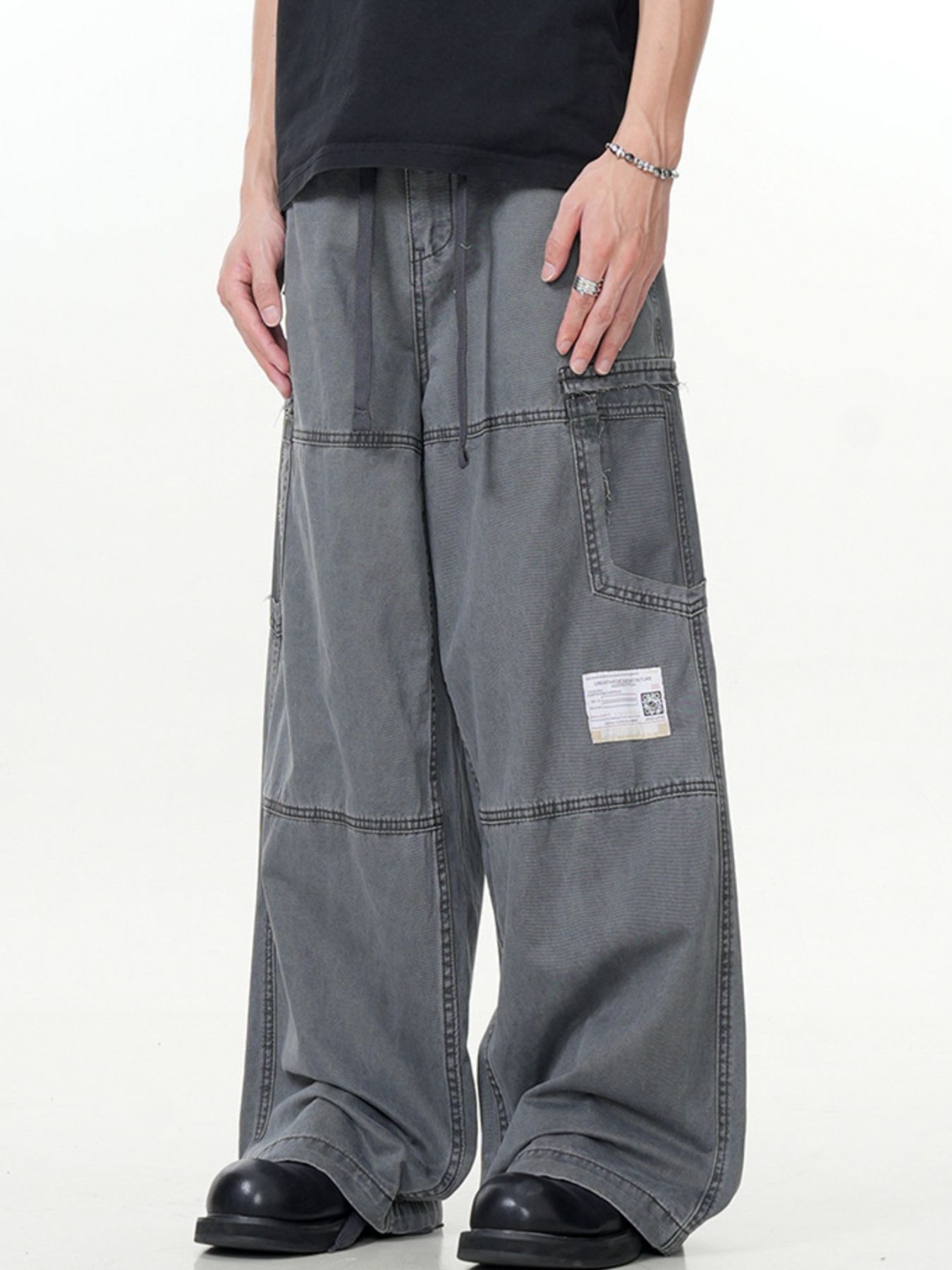 Men's Wide Leg Cargo Pants