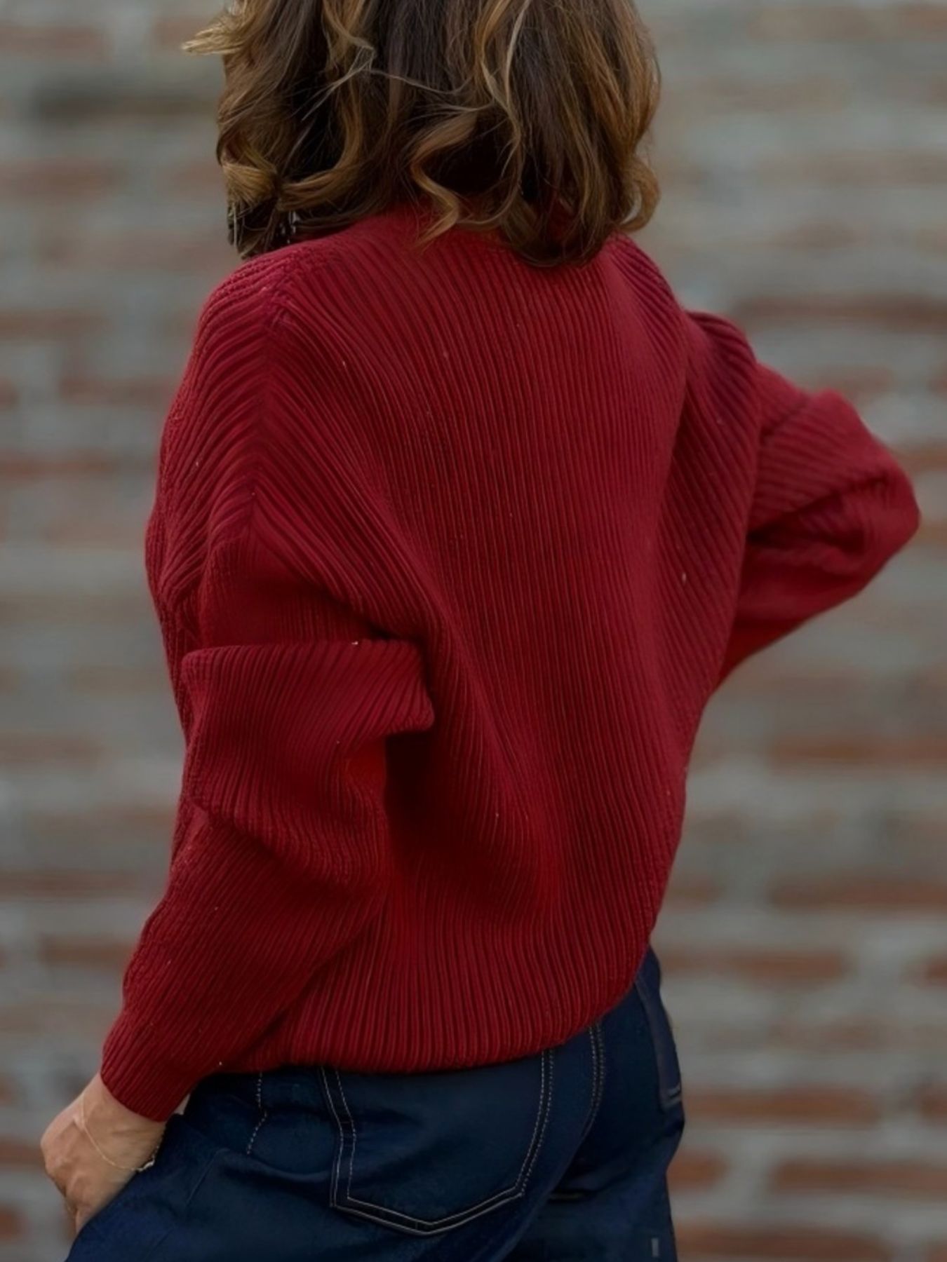 Full Size V-Neck Button-Up Knit Cardigan Plus Size view 7