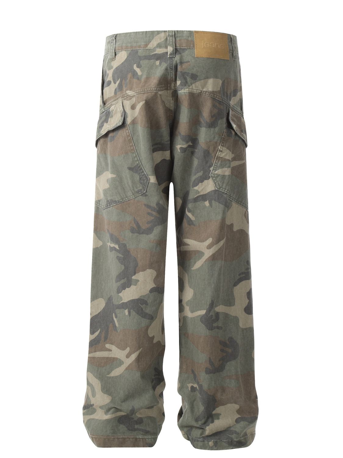 Men's Camouflage Wide Leg Jeans