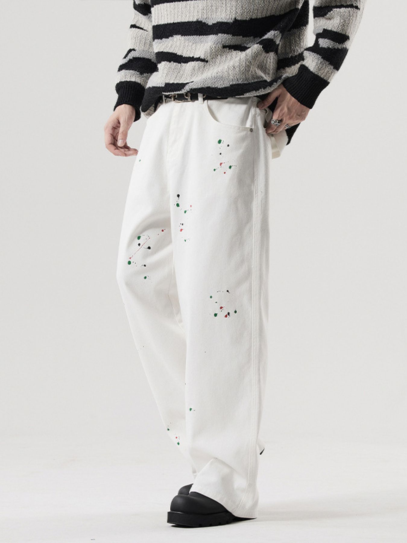 Men's Full Size Wide Leg Jeans Plus Size