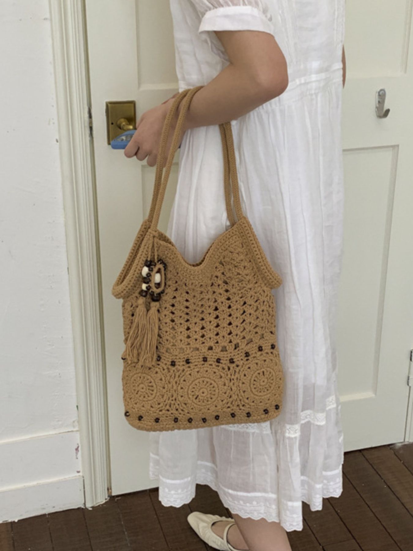 Crochet Knit Shoulder Bag 5