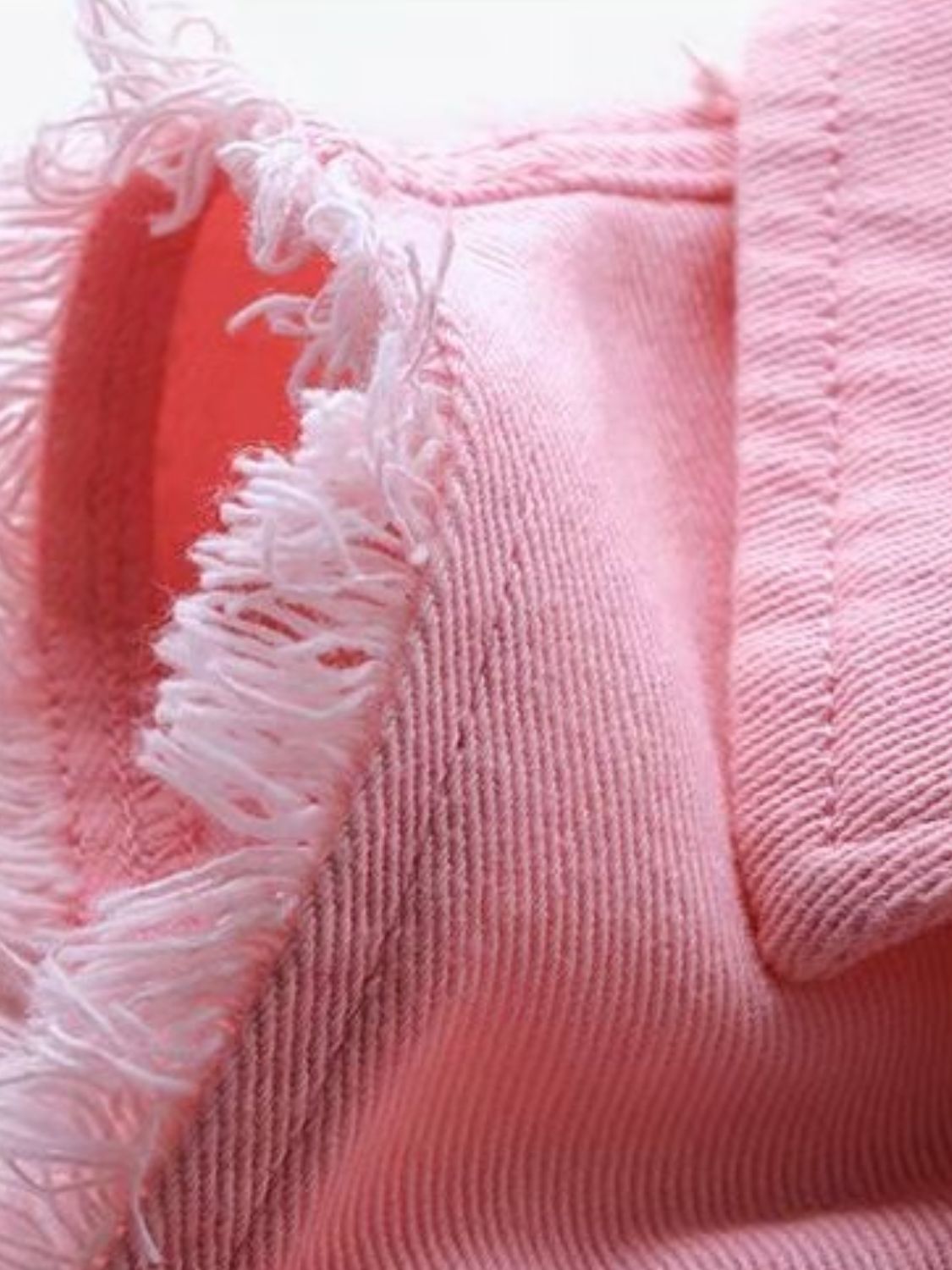 Full Size Sleeveless Frayed Denim Vest Jacket Plus Size