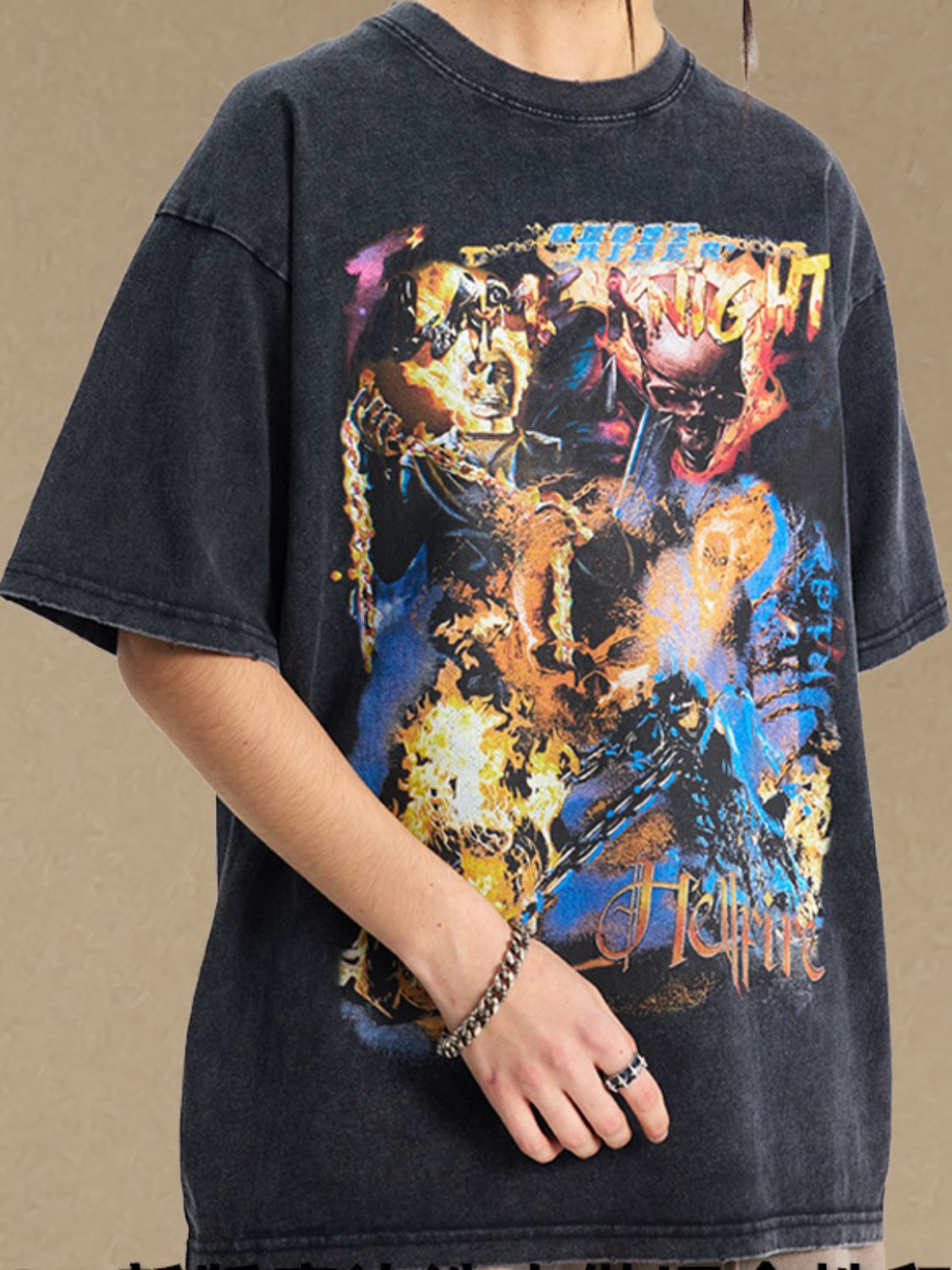 Men's Graphic Round Neck Half Sleeve T-Shirt