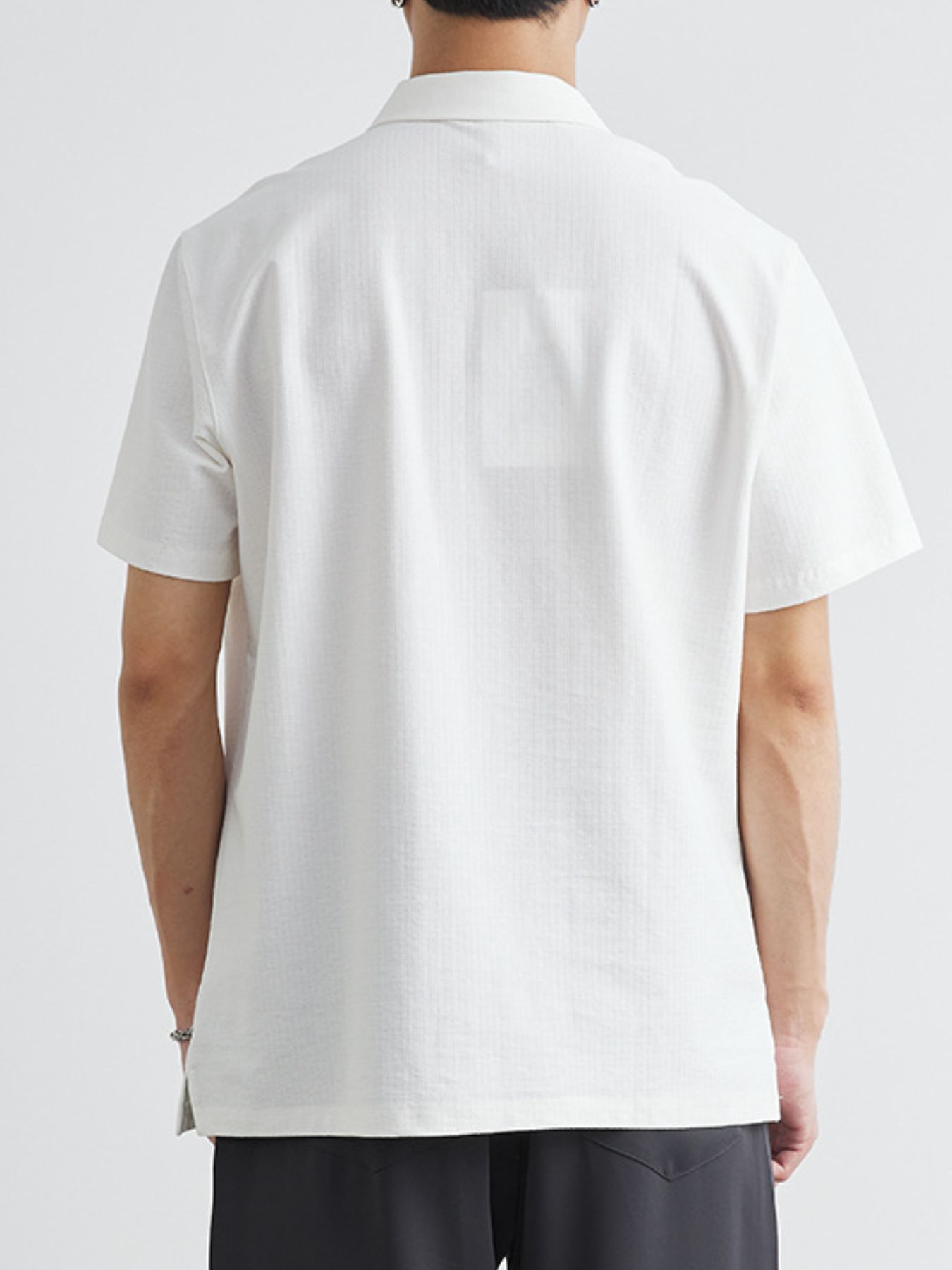 Men's Plus Size Button Detail Short Sleeve Polo