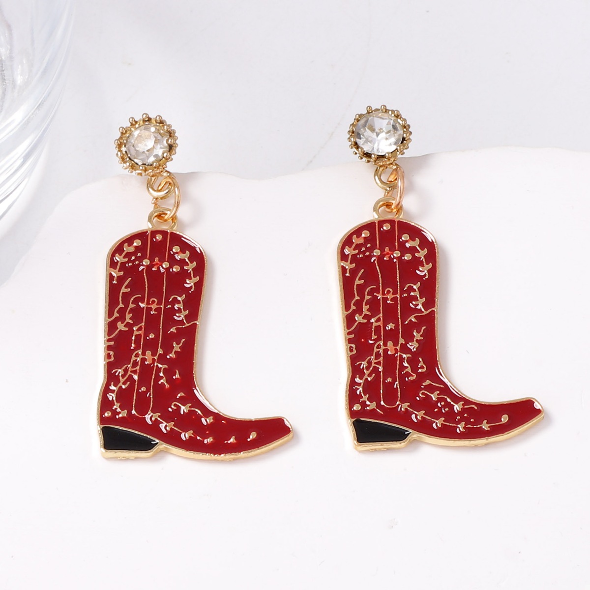 Cowboy Boot Dangle Earrings