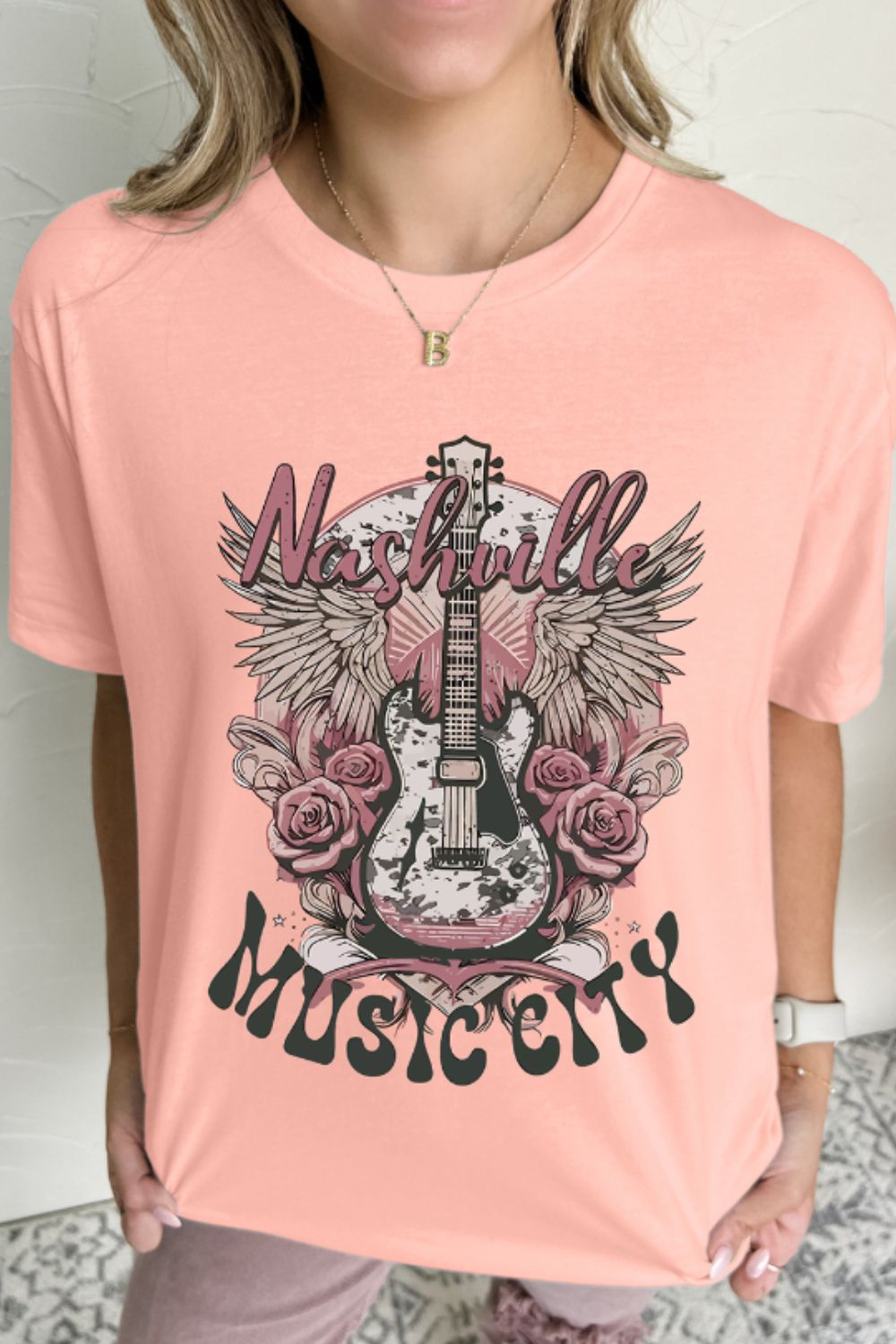 Graphic Round Neck Short Sleeve T-Shirt