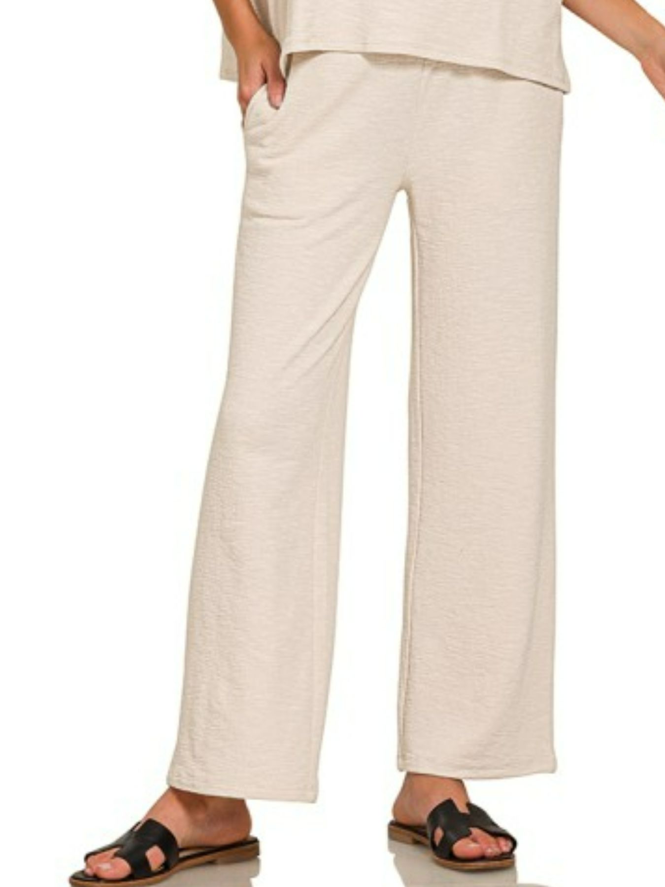 Slub Short Sleeve T-Shirt and Pants Set