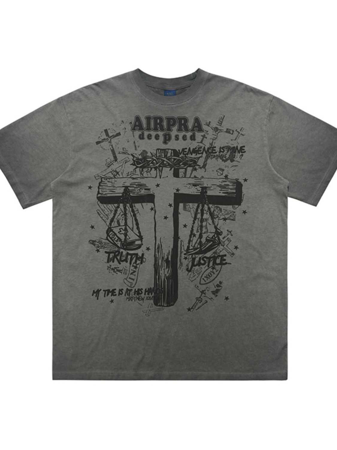 Men's Graphic Round Neck Short Sleeve T-Shirt