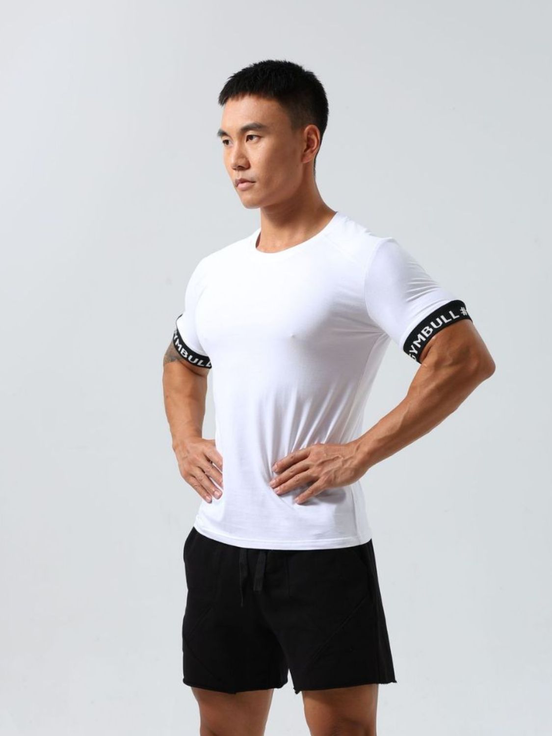 Men's Round Neck Contrast Short Sleeve T-Shirt