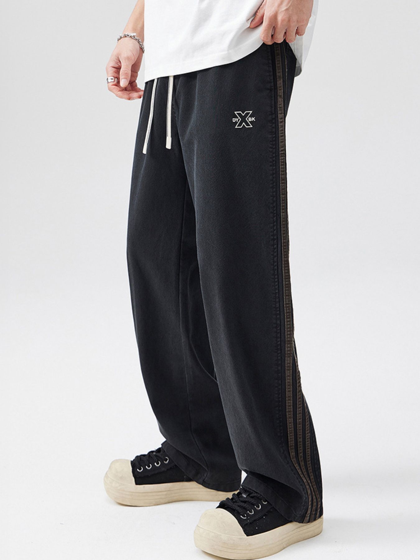 Men's Full Size Drawstring Wide Leg Pants Plus Size