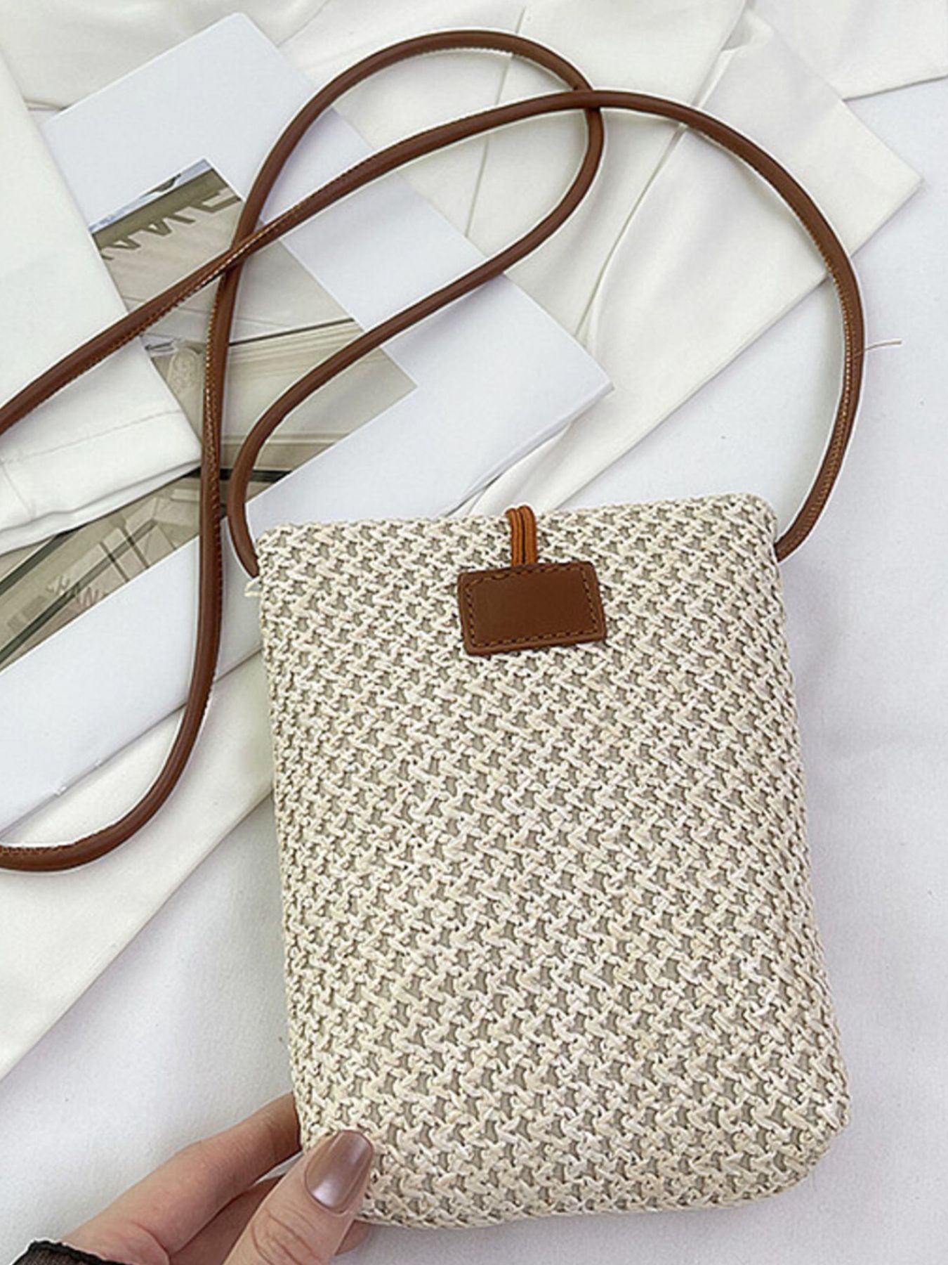 Straw Woven Crossbody Bag