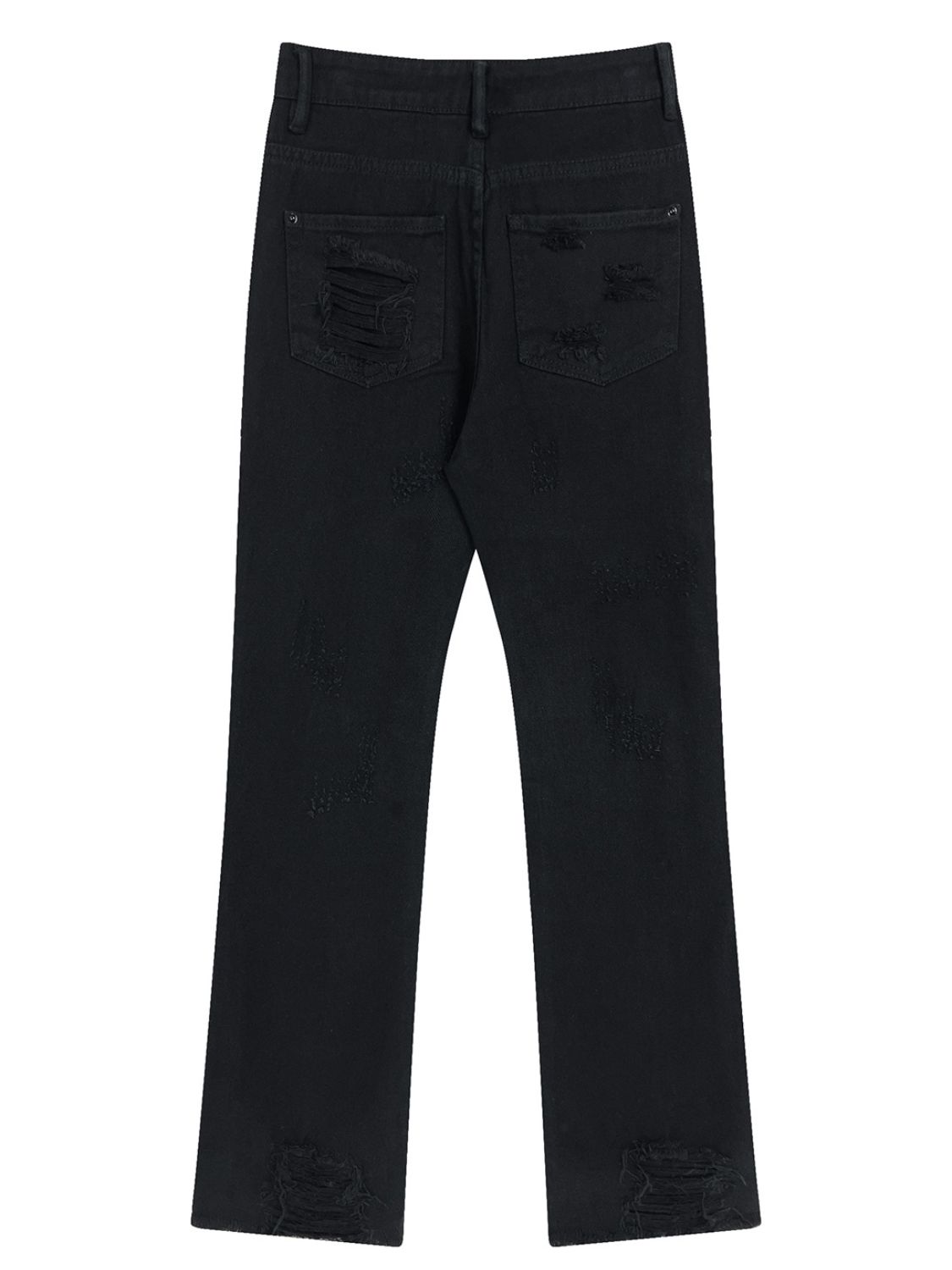 Men's Distressed Straight Leg Jeans