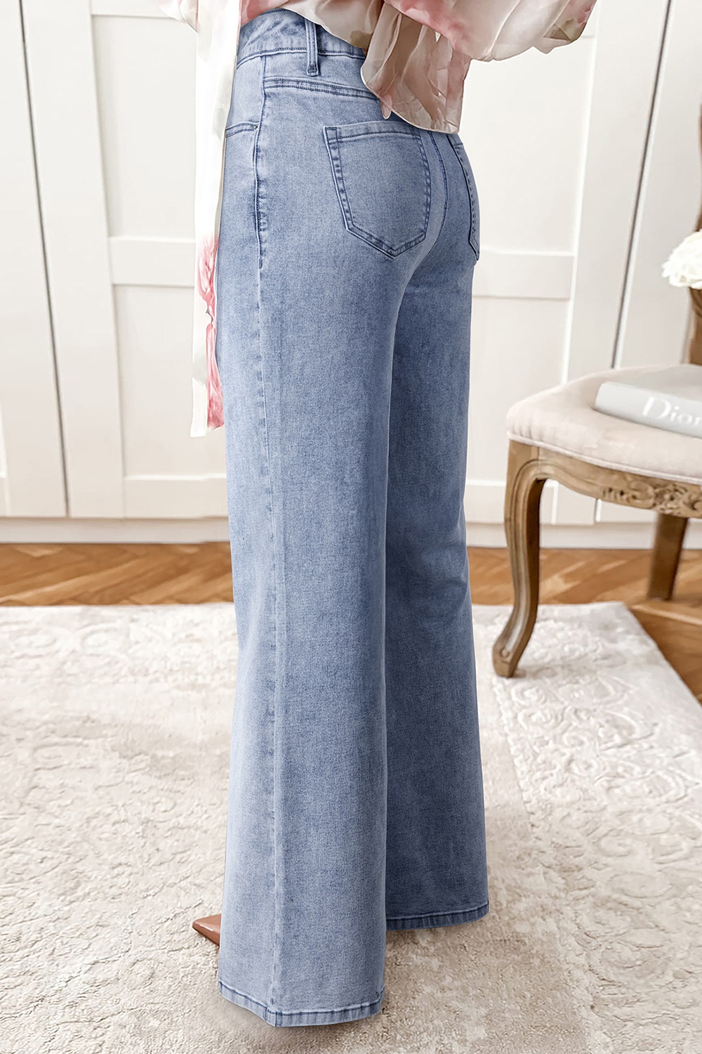 High-Waisted Wide Leg Flare Jeans