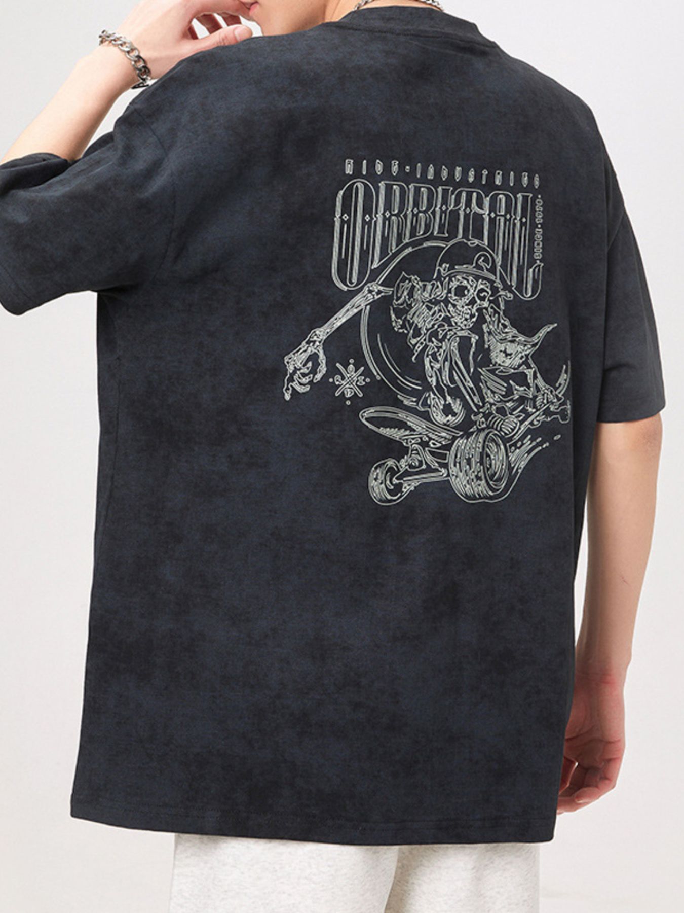 Men's Plus Size Round Neck Short Sleeve T-Shirt