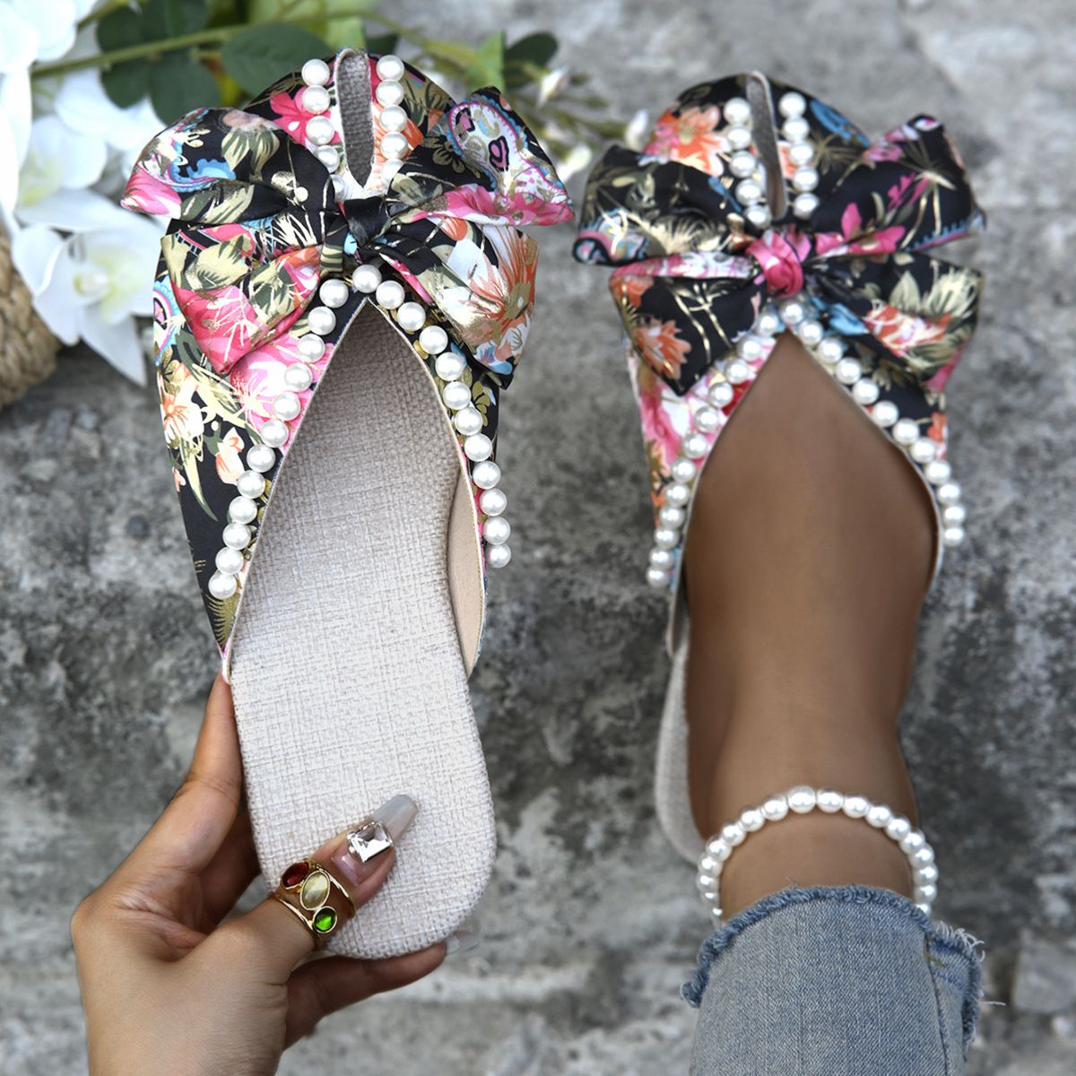 Round Toe Flats Sandals