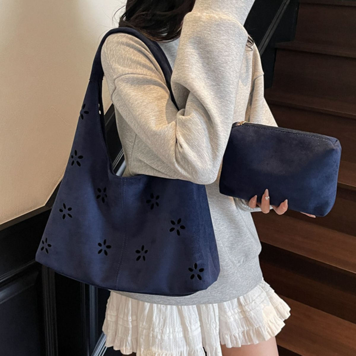 Cut-out Shoulder Bag