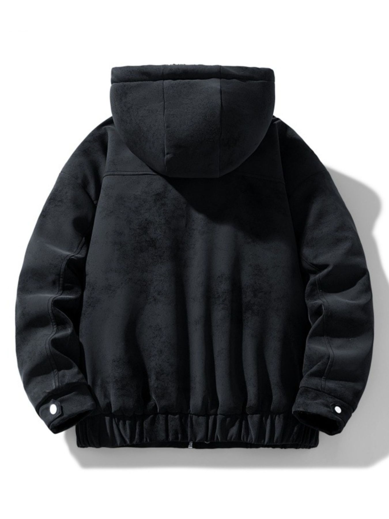 Men's Plus Size Hooded Fleece Lined Winter Jacket