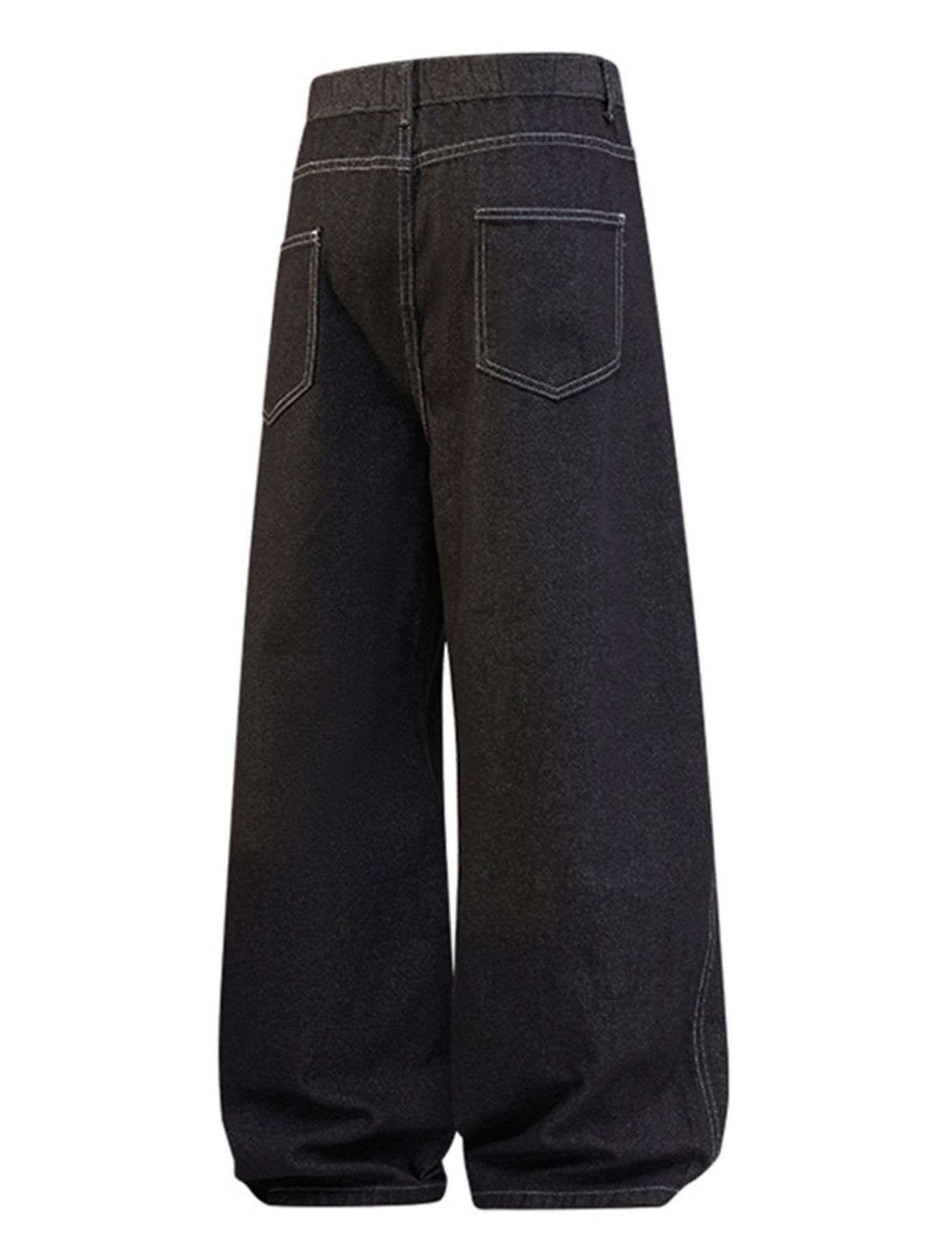 Men's Full Size Wide Leg Wash Jeans Plus Size