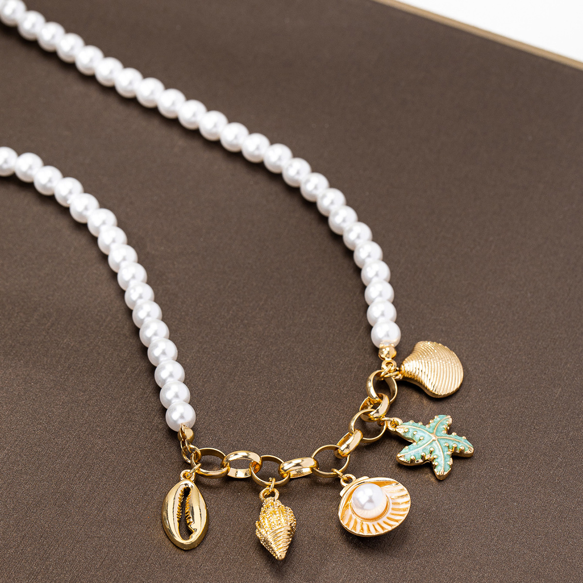 Ocean Series Charm Pearl Necklace