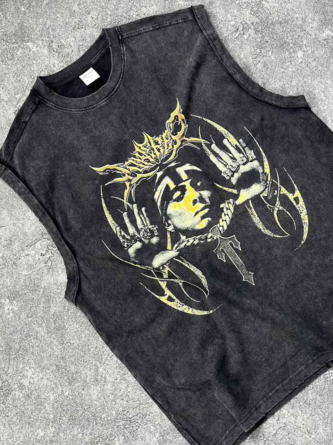 Men's Graphic Round Neck Tank