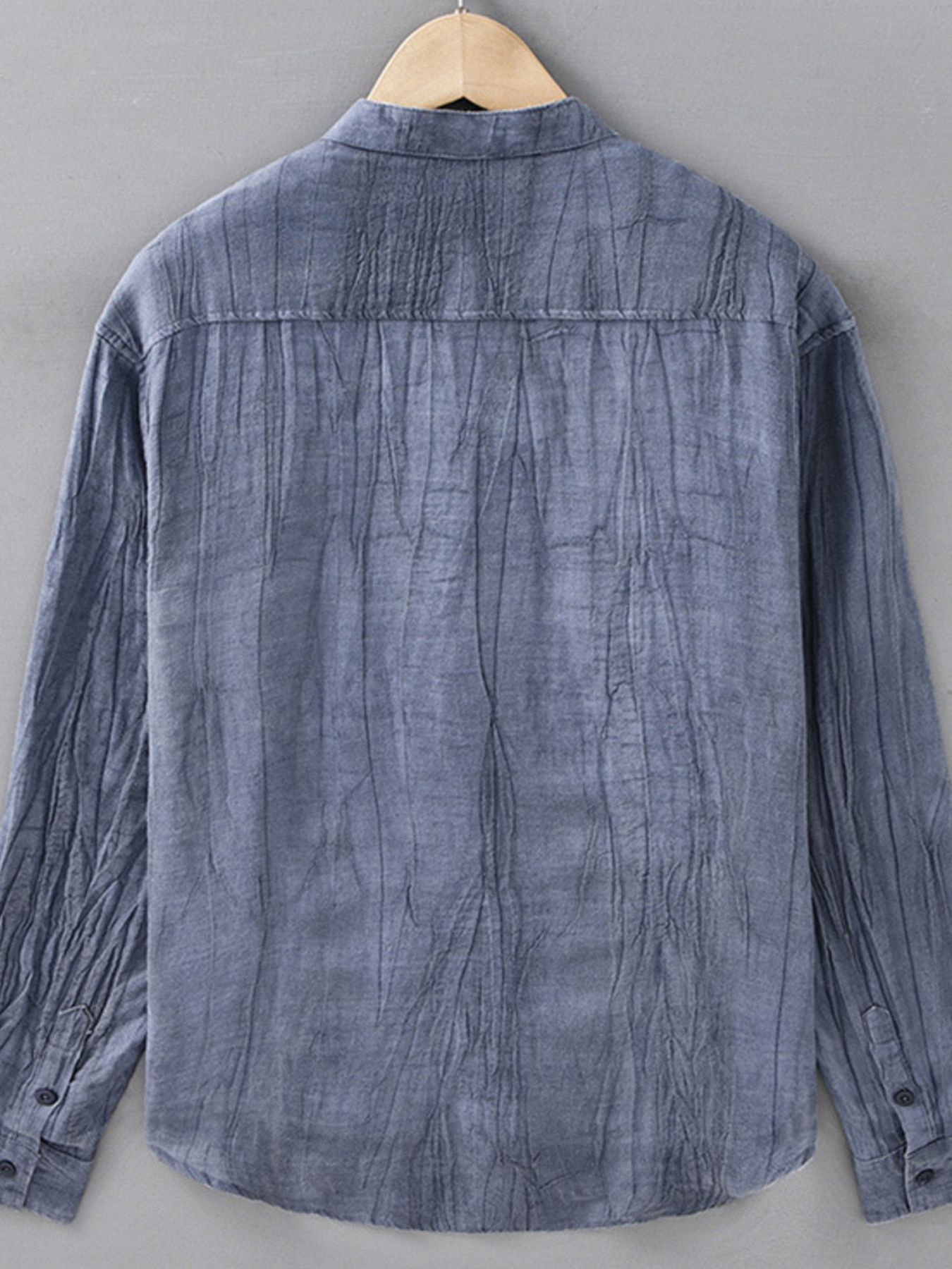 Men's Plus Size Button Up Long Sleeve Shirt