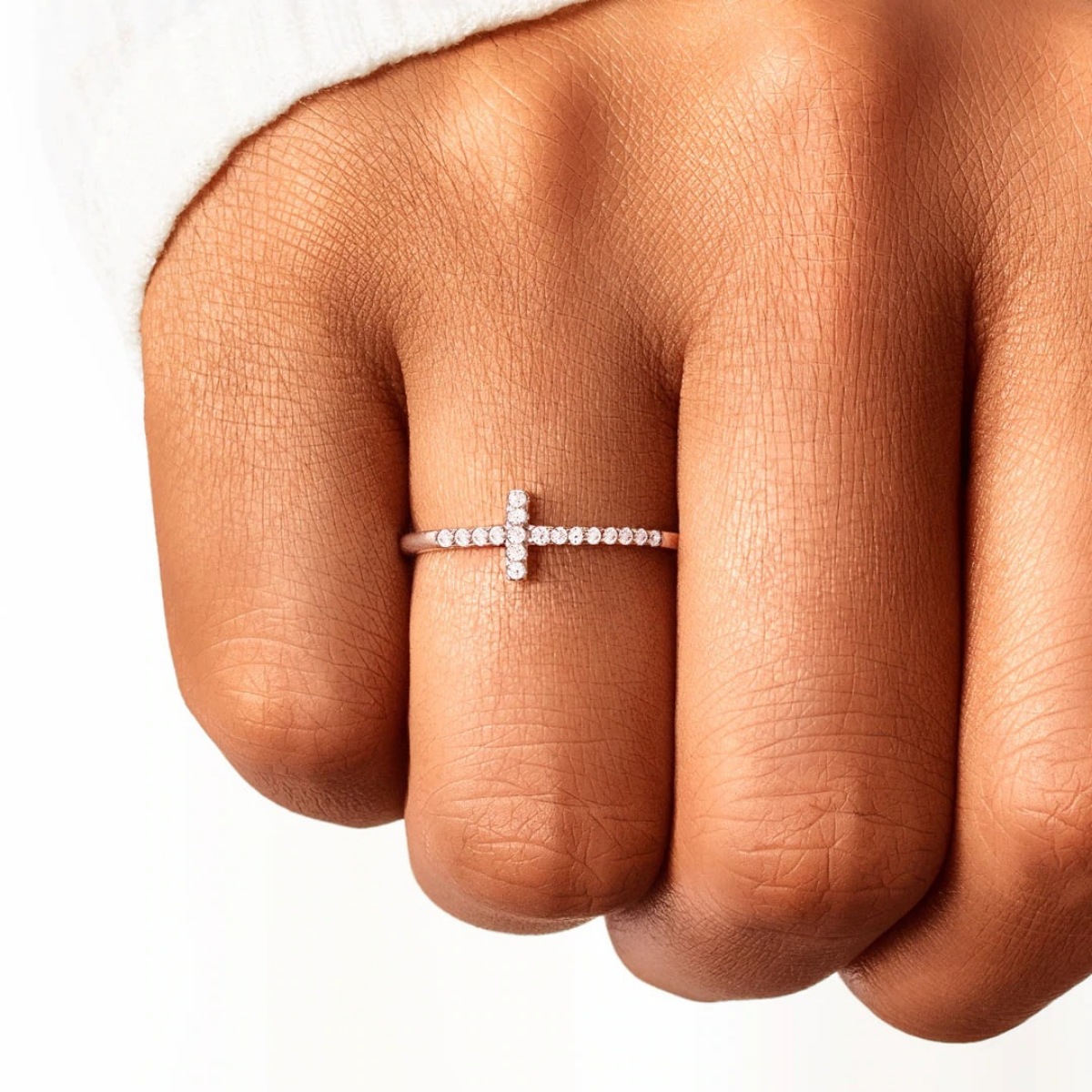 925 Sterling Silver Cross Ring