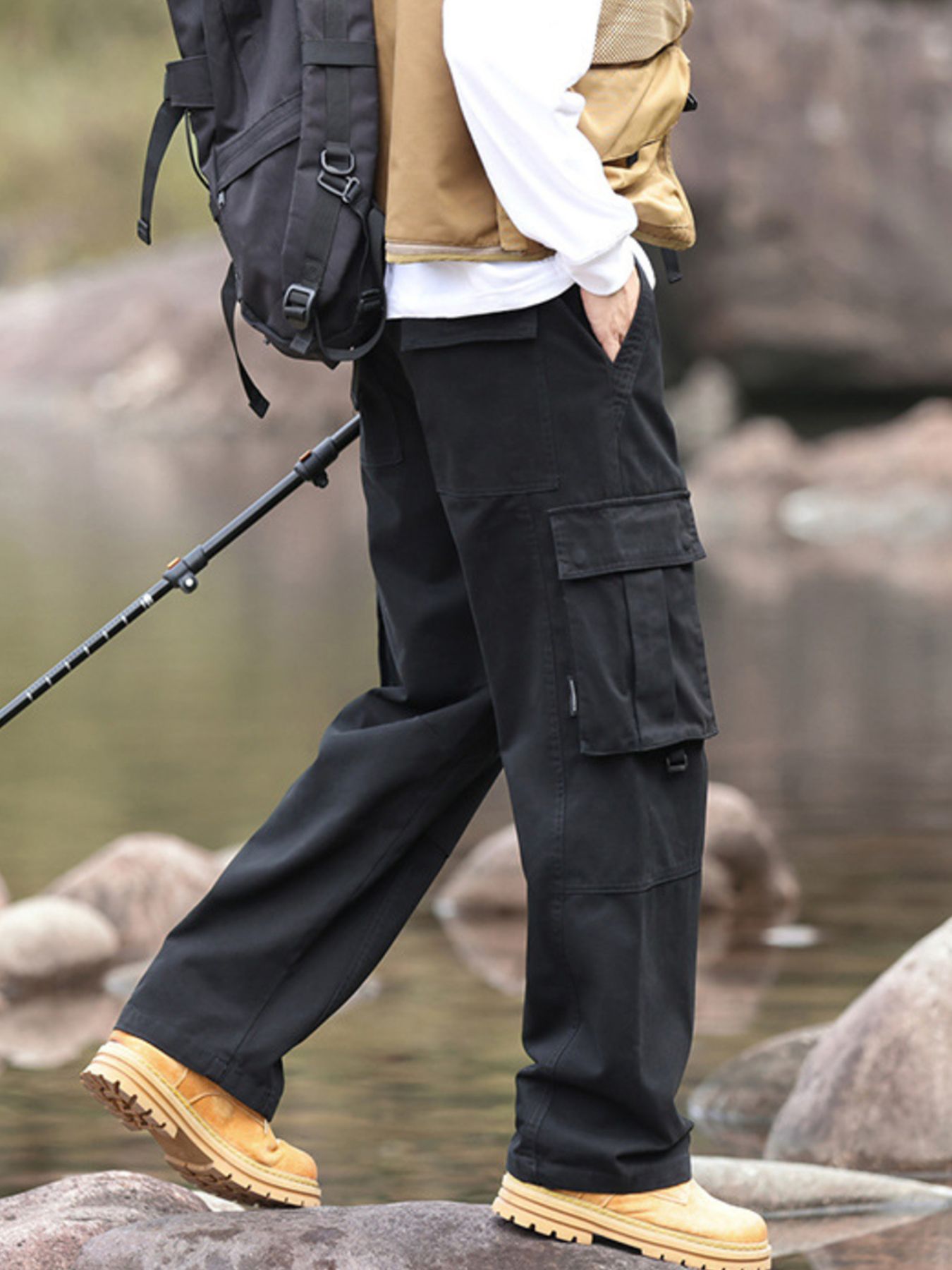 Men's Plus Size Relaxed Fit Cargo Pants