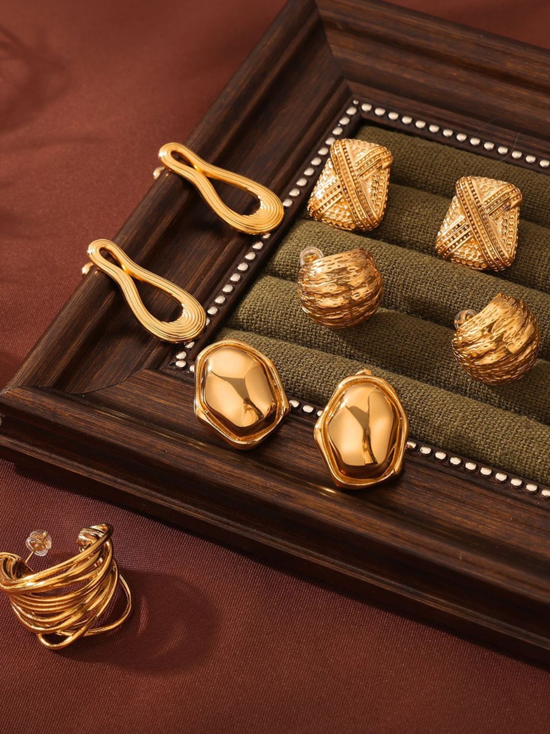 Titanium Steel Geometric Shape Earrings