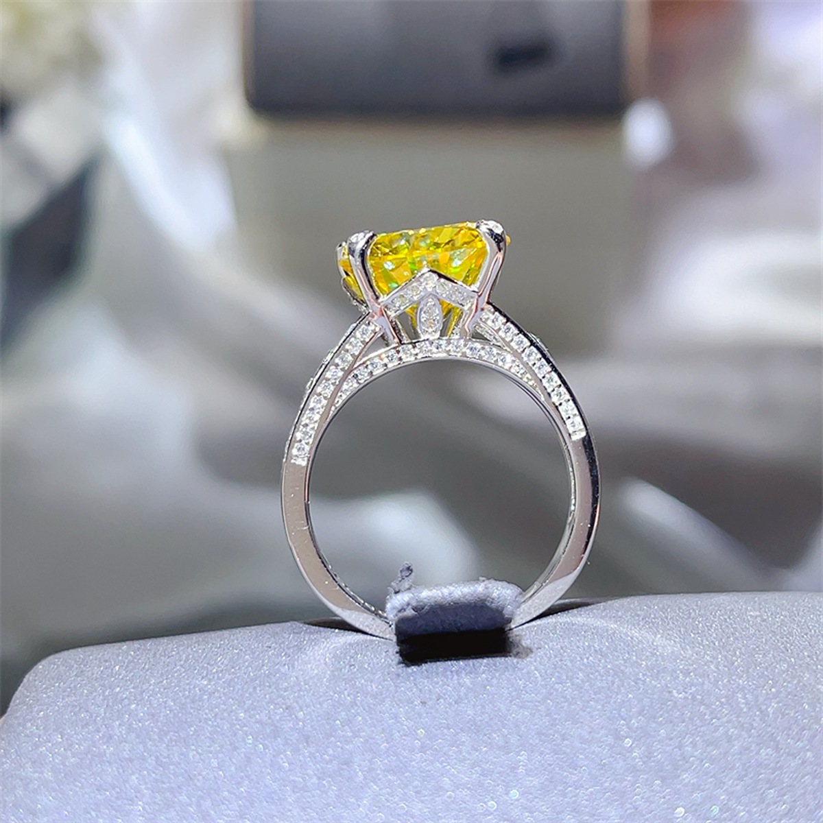 5 Carat Moissanite 925 Sterling Silver Ring