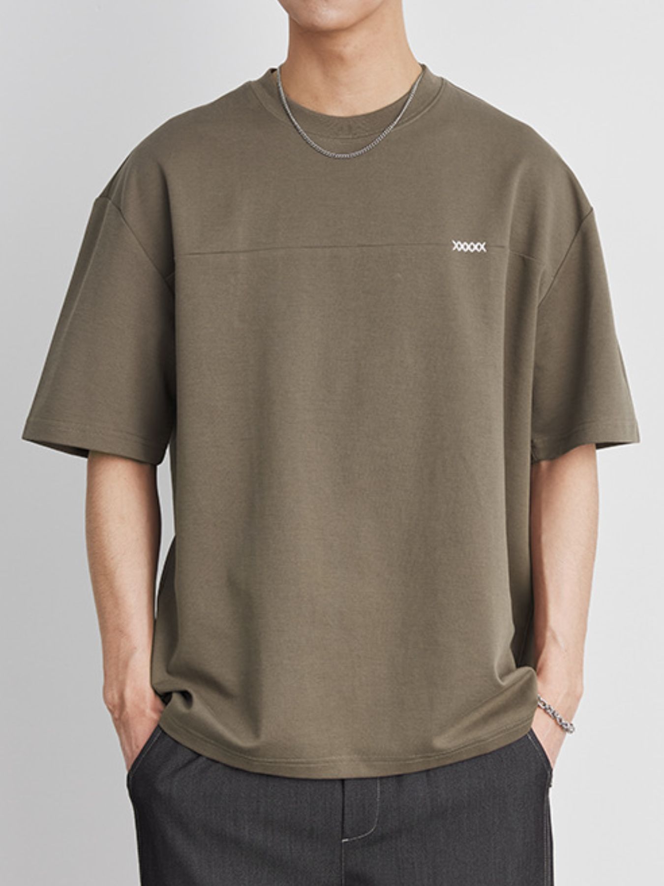 Men's Plus Size Round Neck Short Sleeve T-Shirt