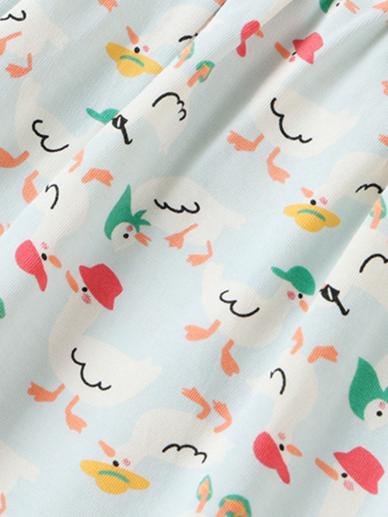 Children's Ruffle Sleeve Cartoon Print Dress 4