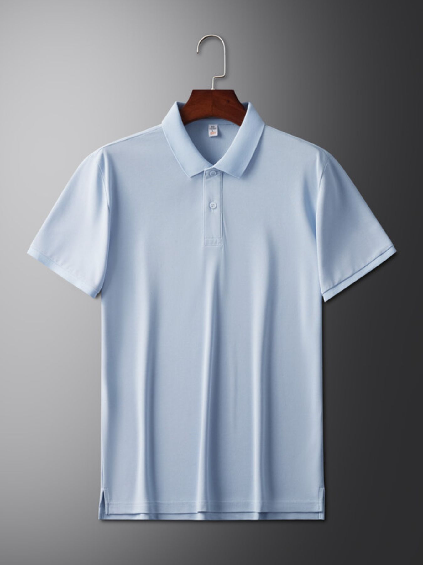 Men's Plus Size Solid Short Sleeve Polo