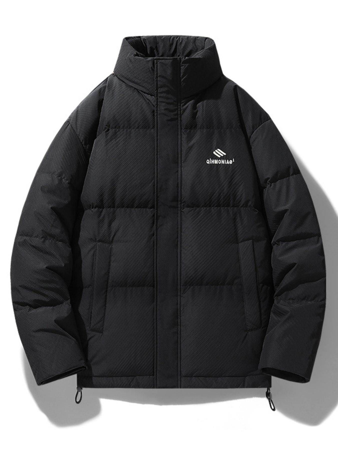 Men's Plus Size Zip Up Padded Puffer Jacket