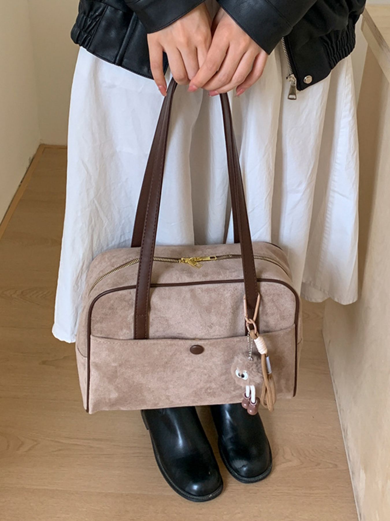 Vintage Handbag with Charm