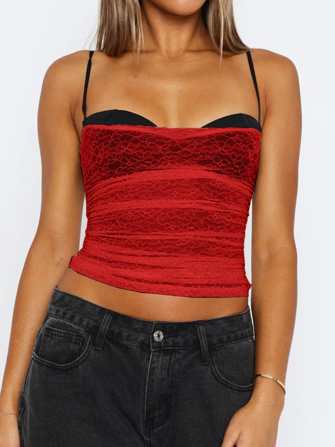 Lace Sweetheart Neck Cami