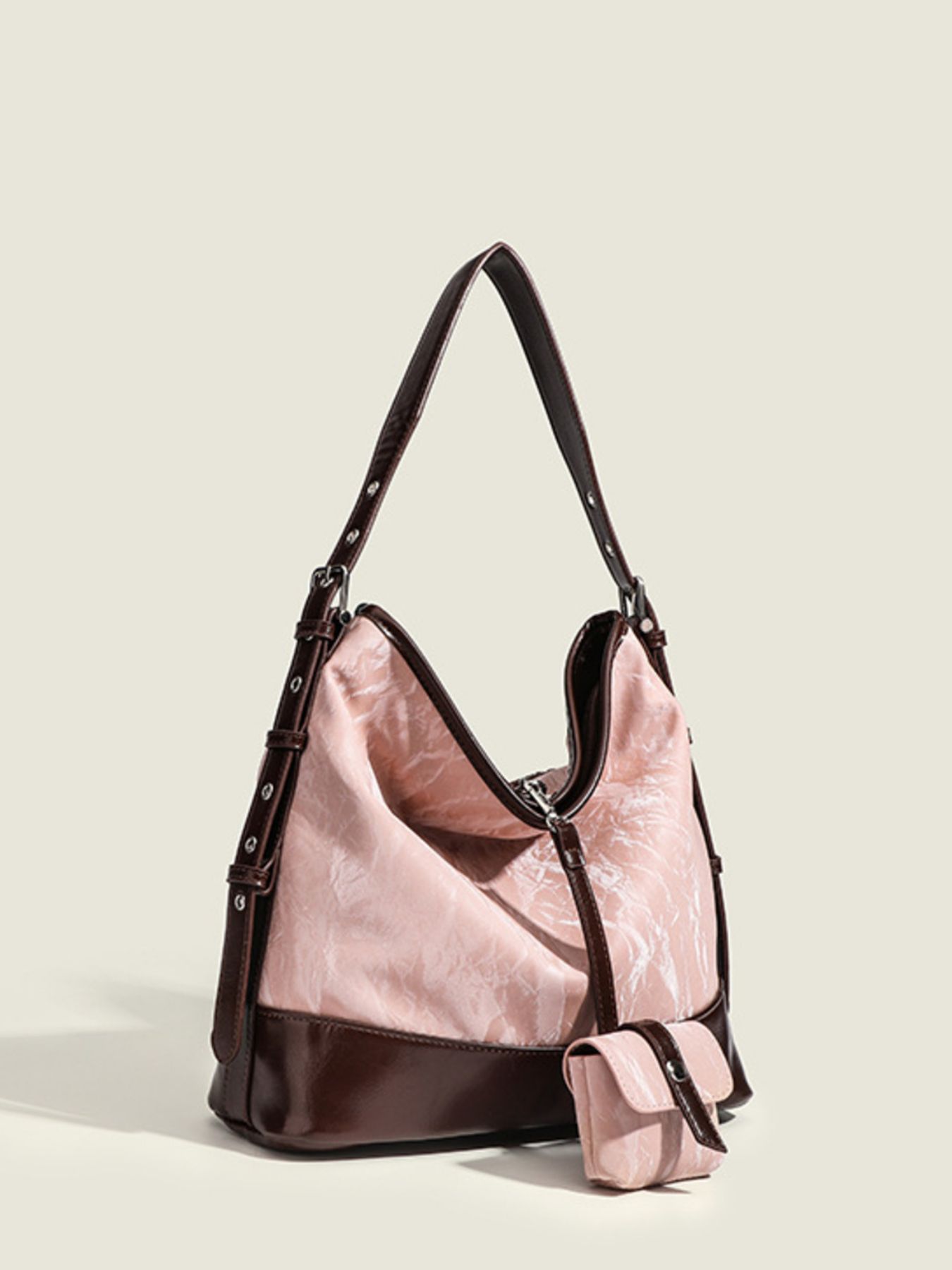 Adjustable Strap Shoulder Bag with Pouch 3