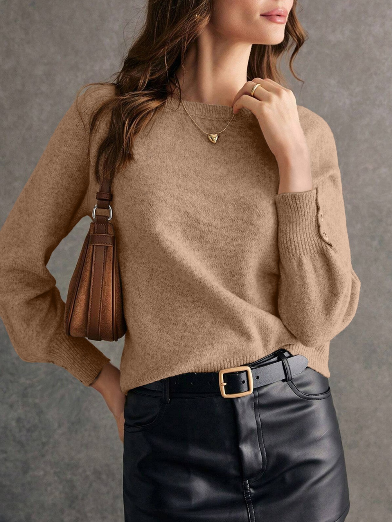 Crew Neck Long Sleeve Sweater