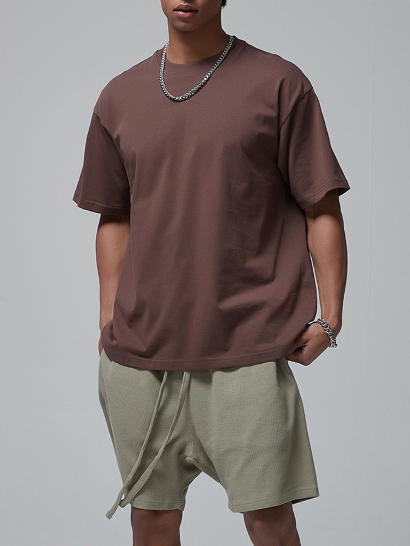 Men's Oversized Casual Round Neck T-Shirt