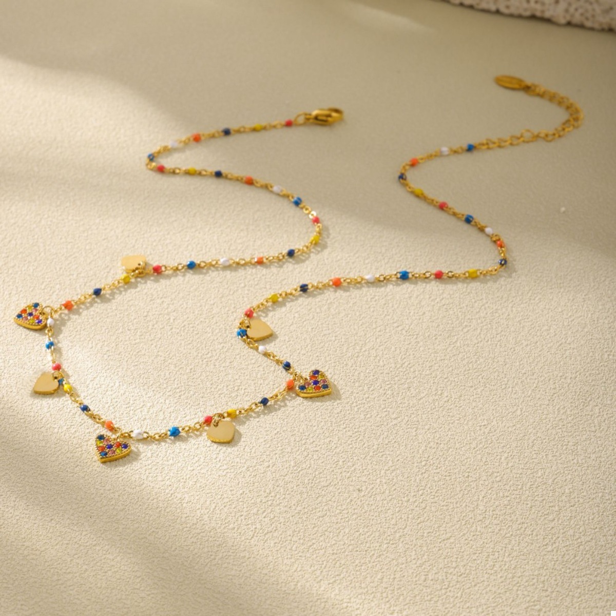 18K Gold-Plated Heart Charm Necklace