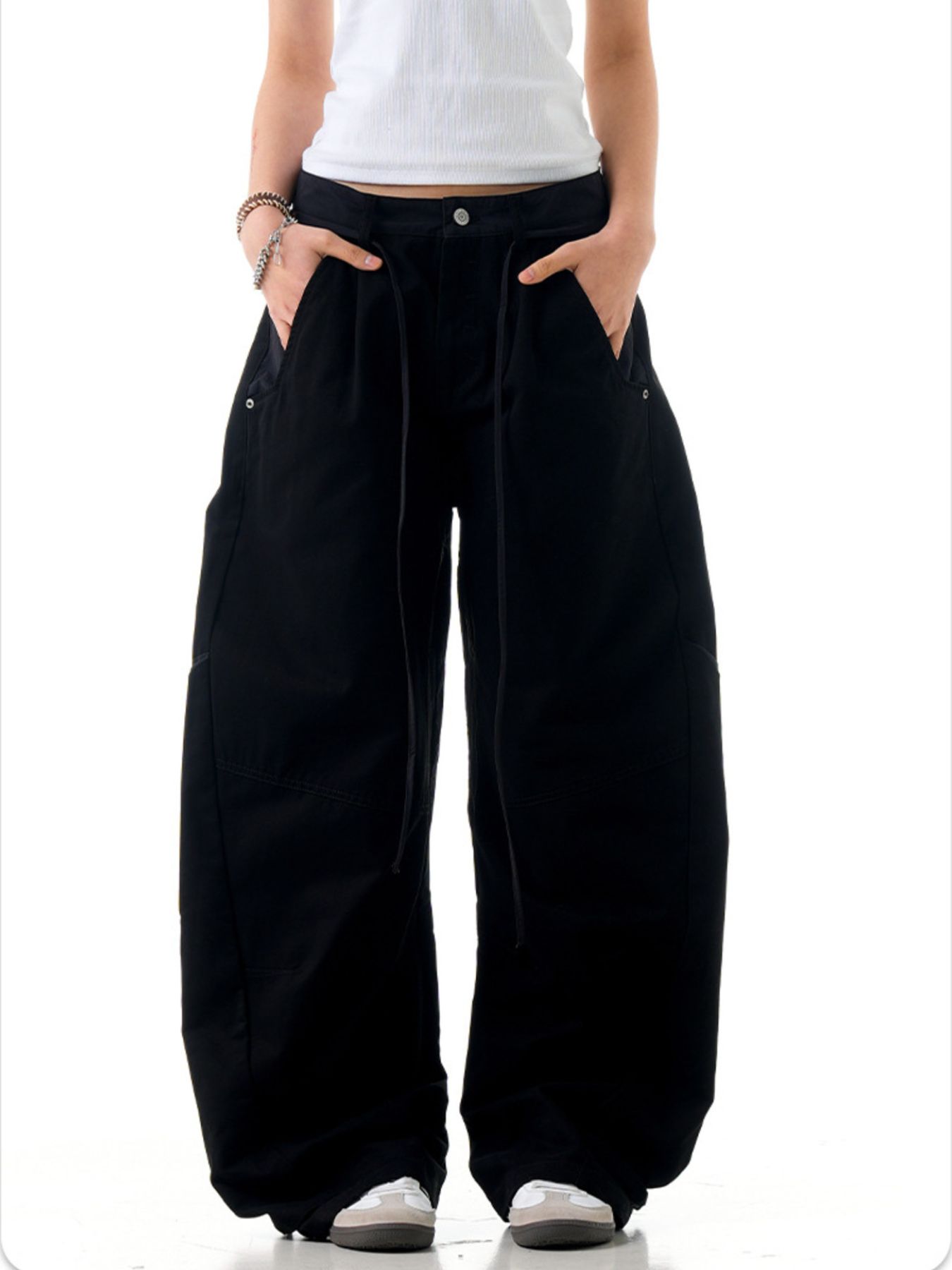 Men's Pocketed Wide Leg Pants