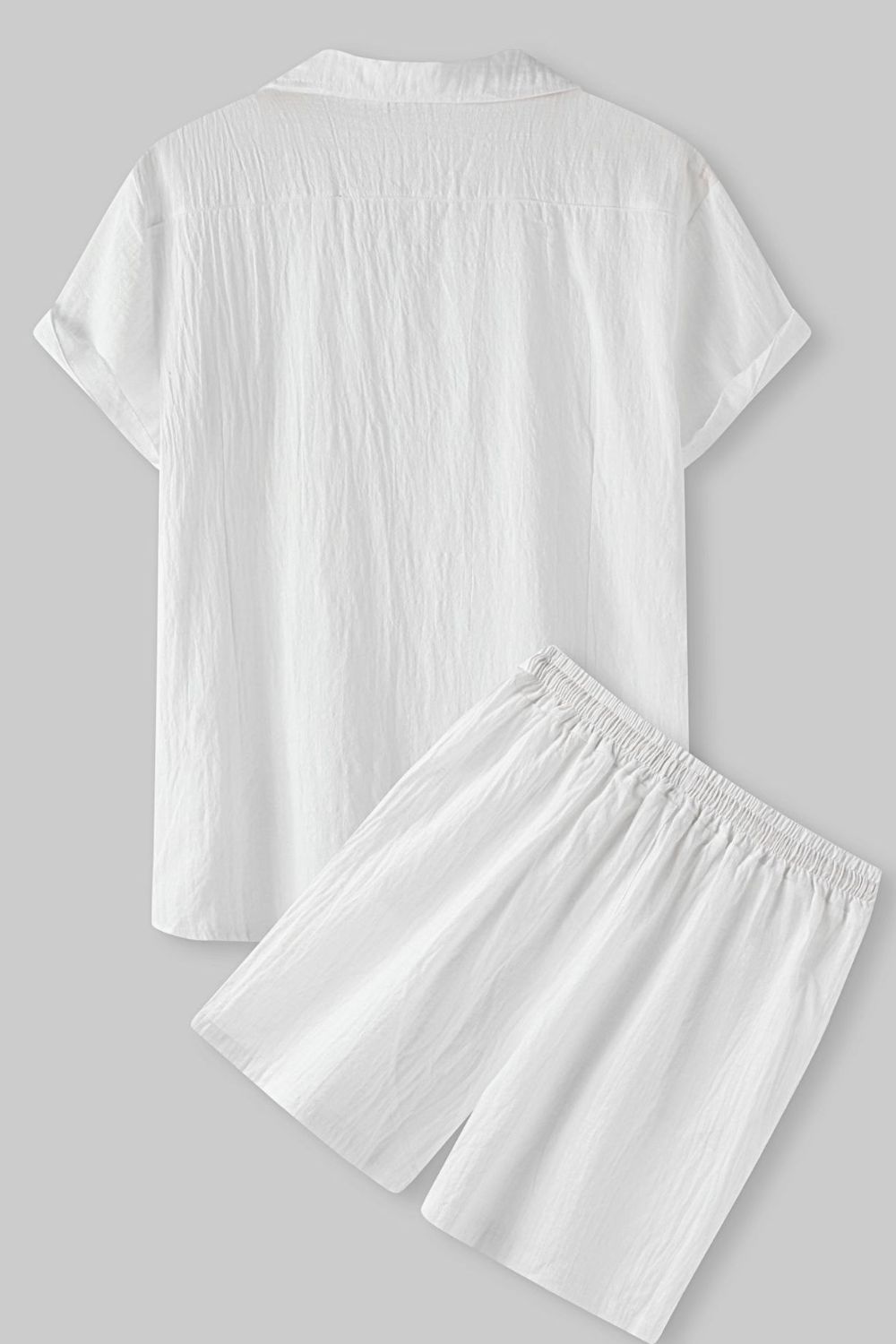 Men's Short Sleeve Shirt and Shorts Set